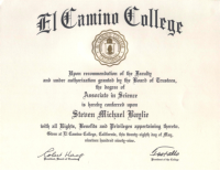 El Camino College Associates in Science Degree